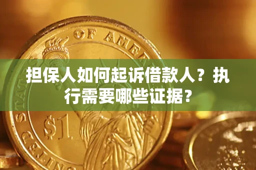 武汉担保人如何起诉借款人？执行需要哪些证据？