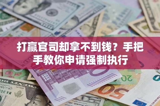 武汉打赢官司却拿不到钱？手把手教你申请强制执行