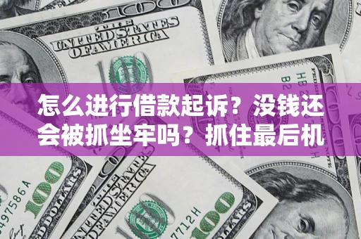 武汉怎么进行借款起诉？没钱还会被抓坐牢吗？抓住最后机会！