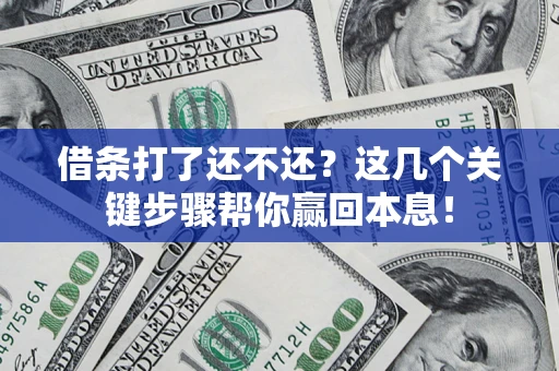 武汉借条打了还不还？这几个关键步骤帮你赢回本息！