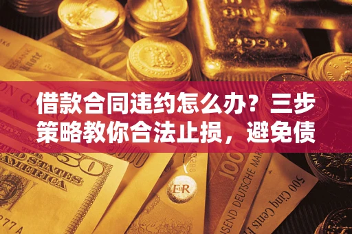 武汉借款合同违约怎么办？三步策略教你合法止损，避免债务危机升级