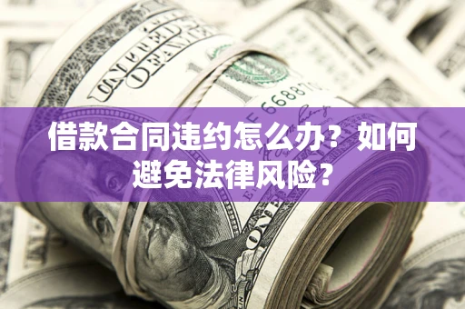 武汉借款合同违约怎么办？如何避免法律风险？