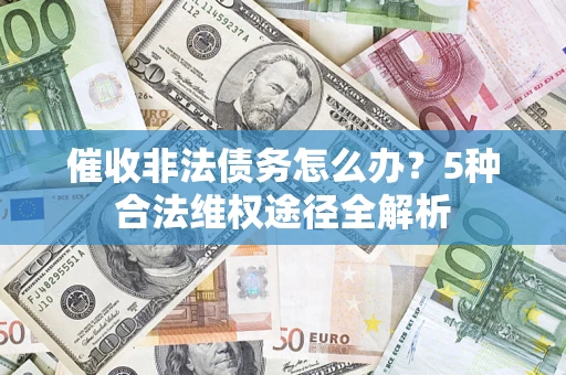 武汉催收非法债务怎么办？5种合法维权途径全解析